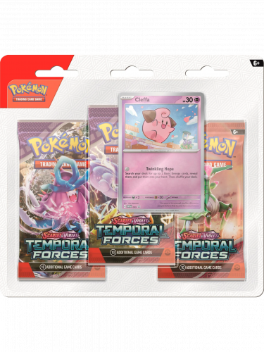 Kartenspiel Pokémon TCG: Scarlet & Violet Temporal Forces - 3-Pack Blister booster (Pii) (ENGLISCHE VERSION)