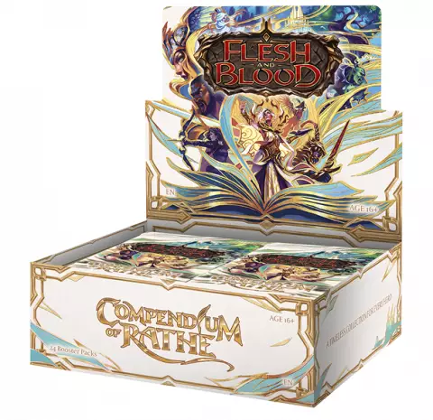 Kartenspiel Flesh and Blood TCG: Compendium of Rathe - Booster Box (24 Booster) (ENGLISCHE VERSION) - TCG Sammelkartenspiel