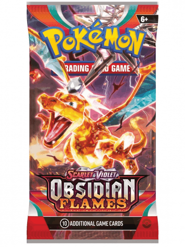 Kartenspiel Pokémon TCG: Scarlet & Violet - Obsidian Flames Booster (10 Karten) (ENGLISCHE VERSION)