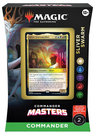 Kartenspiel Magic: The Gathering Commander Masters - Sliver Swarm (Kommandantendeck) (ENGLISCHE VERSION)