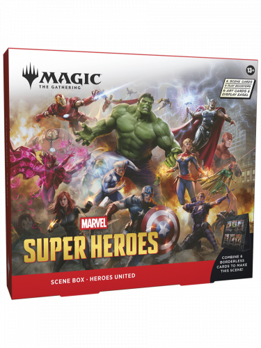 Kartenspiel Magic: The Gathering Marvel Super Heroes - Heroes United Scene Box