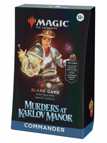 Kartenspiel Magic: The Gathering Murders at Karlov Manor - Blame Game Commander Deck (ENGLISCHE VERSION)