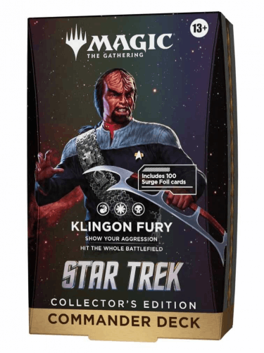 Kartenspiel Magic: The Gathering - Star Trek - Klingon Fury Collector's edition Commander Deck