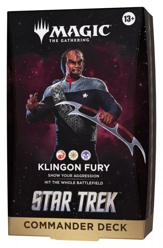 Kartenspiel Magic: The Gathering - Star Trek - Klingon Fury Commander Deck - Magic The Gathering