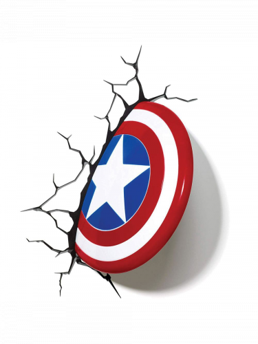 Tischlampe Marvel - Captain America Shield 3D