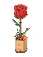 Baukasten - Rote Rose (Holzbausteine)