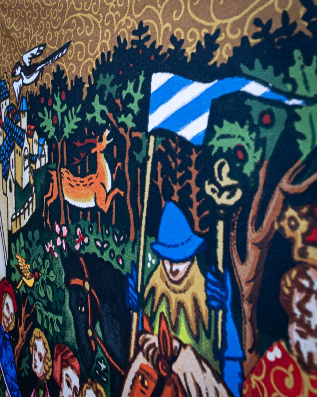 Tapestry Kingdom Come: Deliverance II - Illumination Welscher Hof (Bild auf Textil)