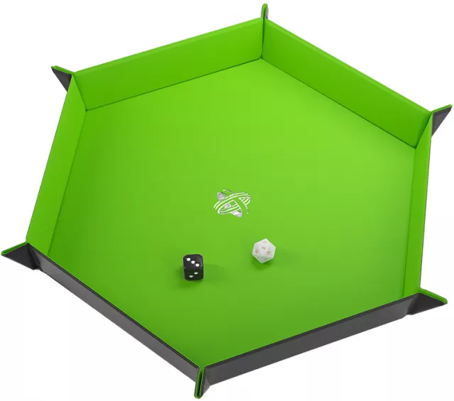 Dice Tray Gamegenic - Magnetic - Hexagonal Black/Green - Würfel und Zubehör