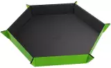 Dice Tray Gamegenic - Magnetic - Hexagonal Black/Green - Würfel und Zubehör