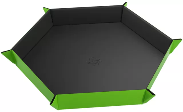 Dice Tray Gamegenic - Magnetic - Hexagonal Black/Green - Würfel und Zubehör