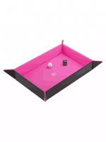 Dice Tray Gamegenic - Magnetic - Rectangular Black/Pink