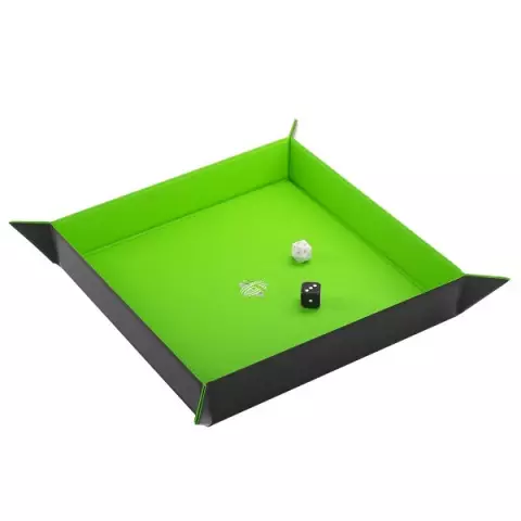 Dice Tray Gamegenic - Magnetic - Square Black/Green - Würfel und Zubehör