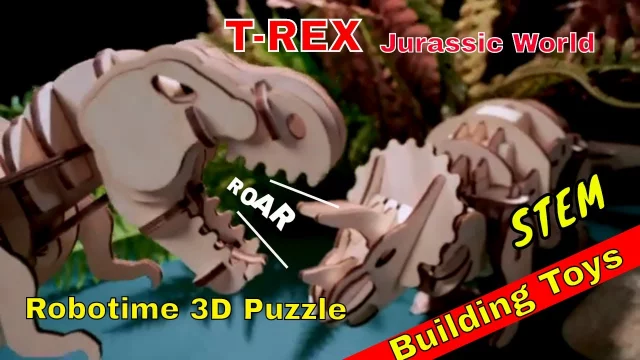 Robotime R/C Robotic Dinosaurs- 2020 Best Building Toys for Kids Gift