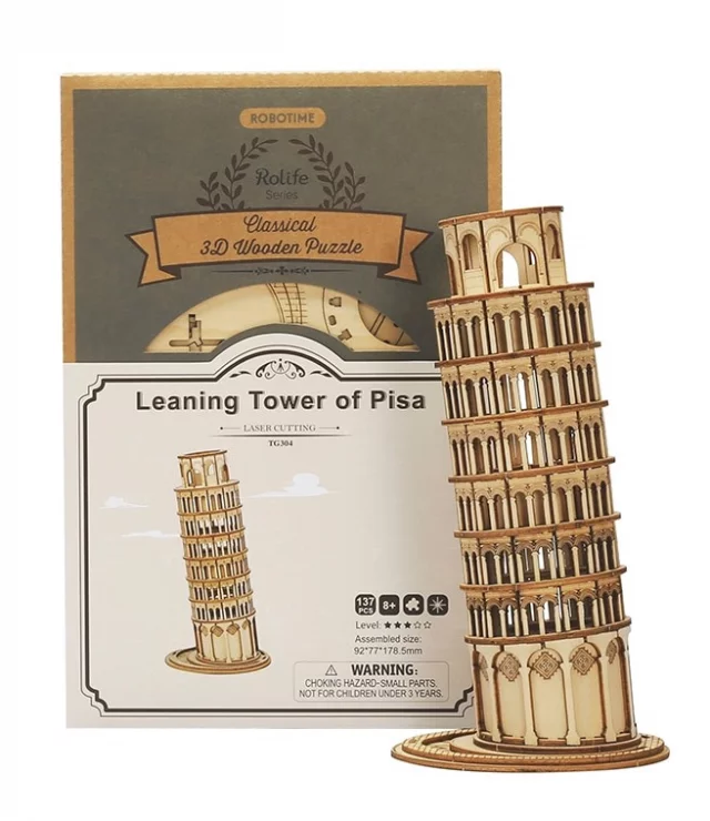 Baukasten - Schiefer Turm von Pisa (holz)