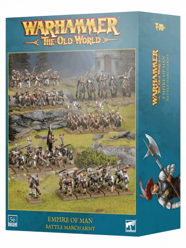 Warhammer The Old World - Empire of Man - Battle March Army (56 Figuren)