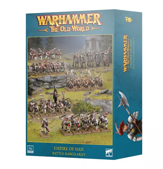 Warhammer The Old World - Empire of Man - Battle March Army (56 Figuren) - Warhammer: Old World