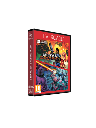 Cartridge für die Retro-Spielkonsole Evercade - Metal Dragon & Life on Mars (PC)