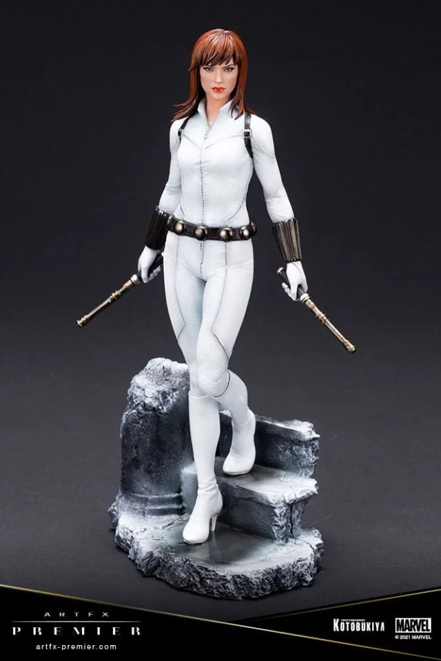 Statue Marvel - Black Widow White Costume Limited Edition (ArtFX Premier)