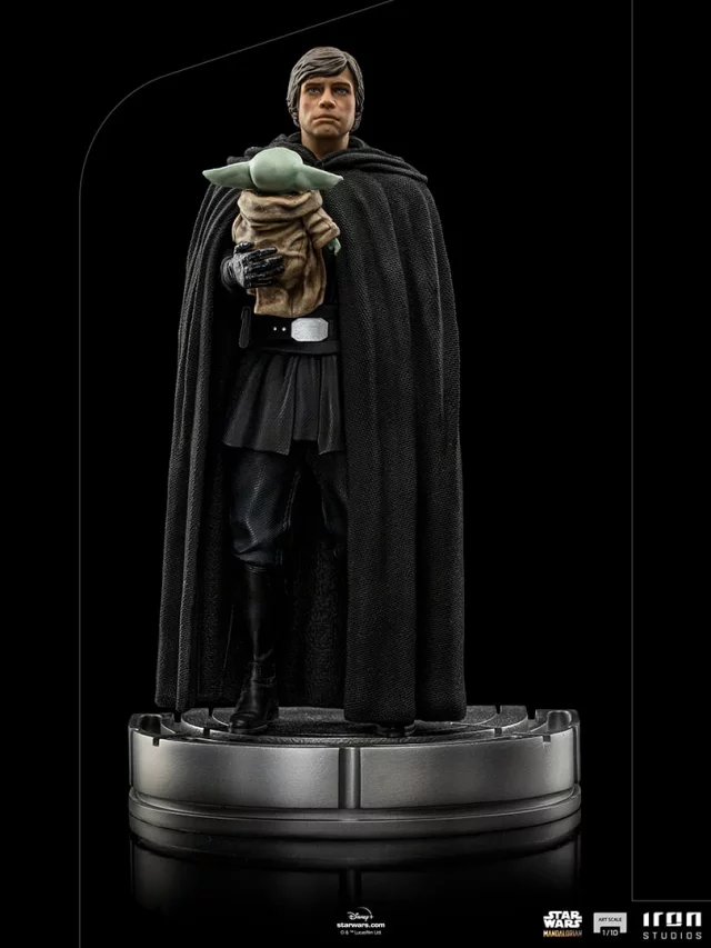 Figur Star Wars: The Mandalorian - Luke Skywalker und Grogu Art Scale 1/10 (Iron Studios)