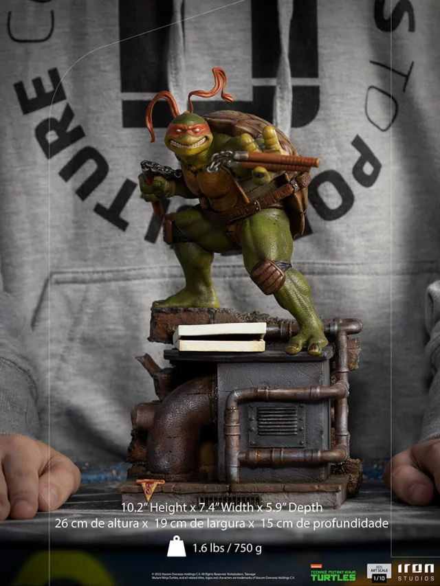 Figur Teenage Mutant Ninja Turtles - Michelangelo BDS Art Scale 1/10 (Iron Studios)