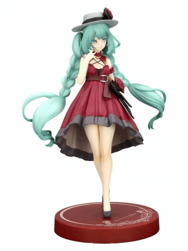 Figur Vocaloid - Hatsune Miku Outing Dress Red Color Ver. (FuRyu)