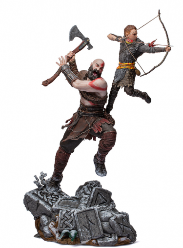 Statuette God of War - Kratos and Atreus BDS Art Scale 1/10 (Iron Studios)