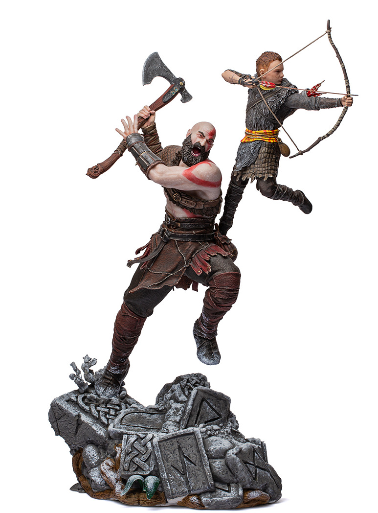 Statuette God Of War Kratos And Atreus Bds Art Scale 1 10 Eisenstu