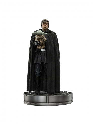 Statuette Star Wars: The Mandalorian - Luke Skywalker and Grogu Art Scale 1/10 (Eisengießereien)