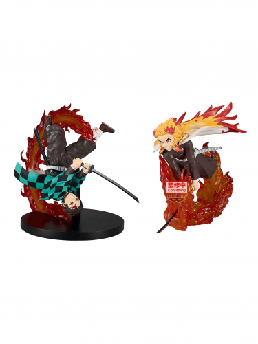 Vorteilhaftes Set Demon Slayer - Kyojuro Rengoku + Tanjiro Kamado (BanPresto)