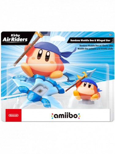 Figur Amiibo Kirby Air Riders - Bandana Waddle Dee & Winged Star