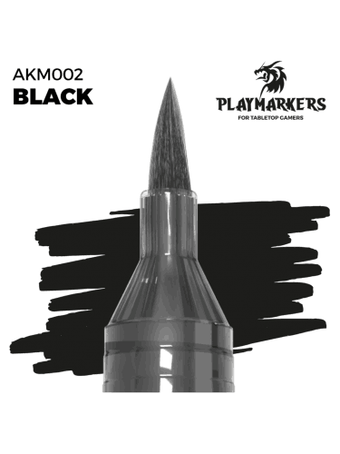 Marker AK PlayMarkers (Black) - schwarze Farbe