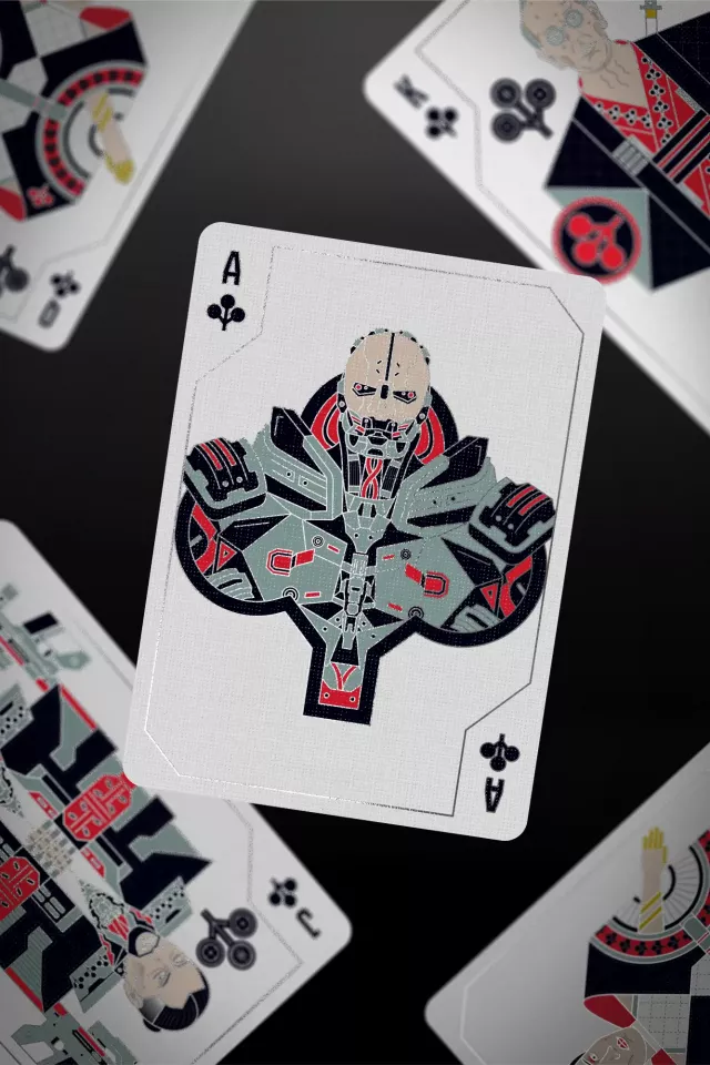 Spielkarten Cyberpunk 2077 - Silverhand Edition