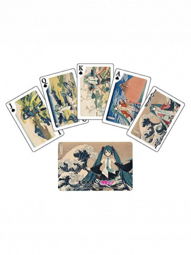Spielkarten Vocaloid - Katsushika Hokusai x Hatsune Miku