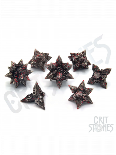 Würfel Brutal Bane Metal - RPG Dice Set  (7 Stck)