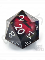 Würfel Crimson Watcher - Liquid Core 50mm D20