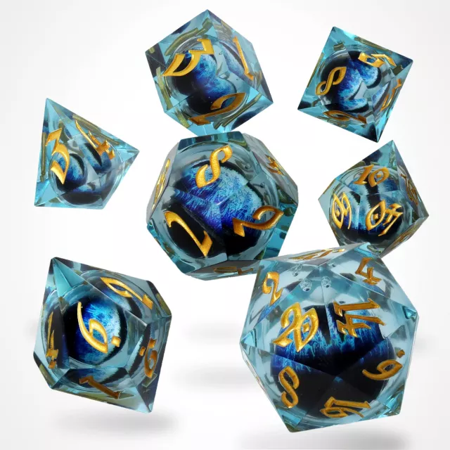 Würfel Ice Dragon's Gaze Floating Eye - RPG Dice Set (7 Stk.)