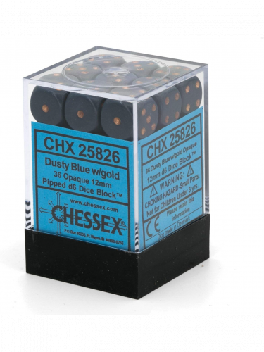 Würfel Opaque - Dusty Blue (36 Stck)