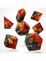 Würfel Volcanic Amber Resin - RPG Dice Set (7 Stk.)