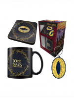 Geschenk-Set Der Herr der Ringe - Der Ring (Tasse, Untersetzer, Schlüsselanhänger)