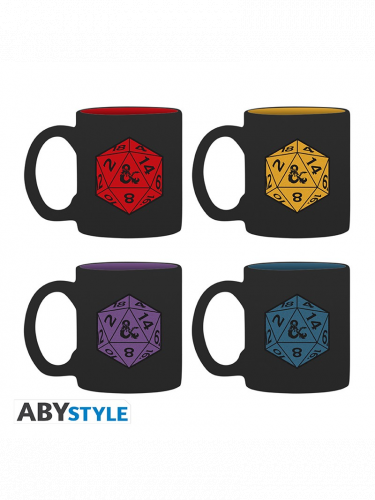 Tasse Dungeons & Dragons - Würfel Espresso Set - 4 Stk