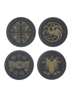 Bierdeckel Game of Thrones: House of the Dragon - Metal Coasters (4Stk)