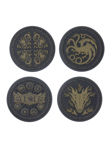 Bierdeckel Game of Thrones: House of the Dragon - Metal Coasters (4Stk)