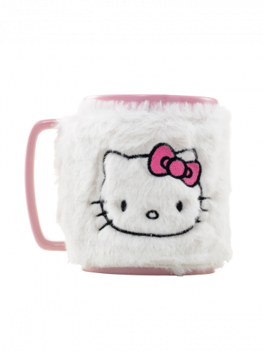 Tasse Hello Kitty - Pink Bow Face (+ Plüschüberzug)