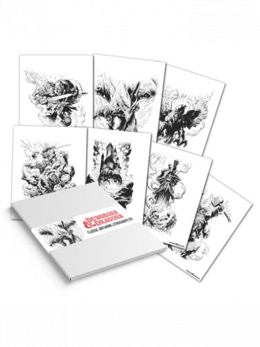 Poster Dungeons & Dragons - Limited Edition Lithograph Set (7 Stück)