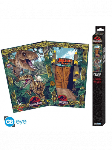 Poster Jurassic Park - Gates and Biodiversity (Set aus 2 Stck)