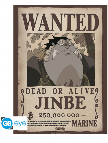 Poster One Piece - Wanted Jinbe