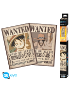 Poster One Piece - Wanted Luffy & Ace (Set von 2 Stück)