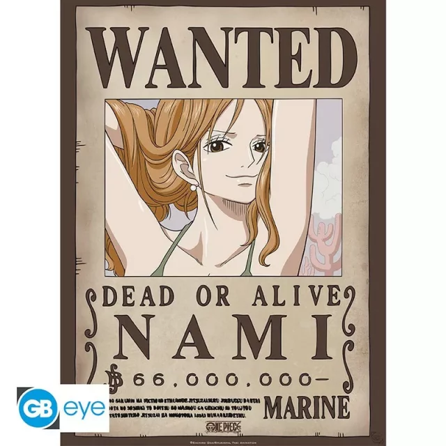 Plakat One Piece - Wanted Nami