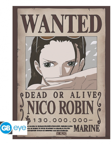 Poster One Piece - Wanted Nico Robin