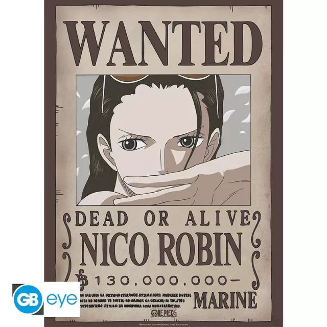 Poster One Piece - Wanted Nico Robin - Xzone.de